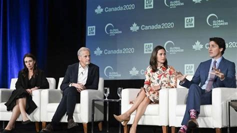 Trudeau calls for better progressive messaging at summit in Montreal